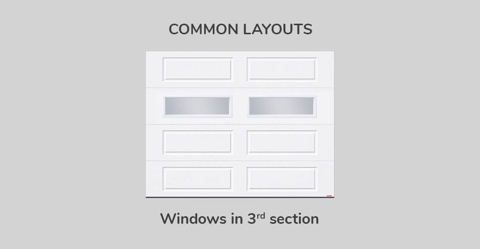 Common layouts, 9' x 7', Windows in third section