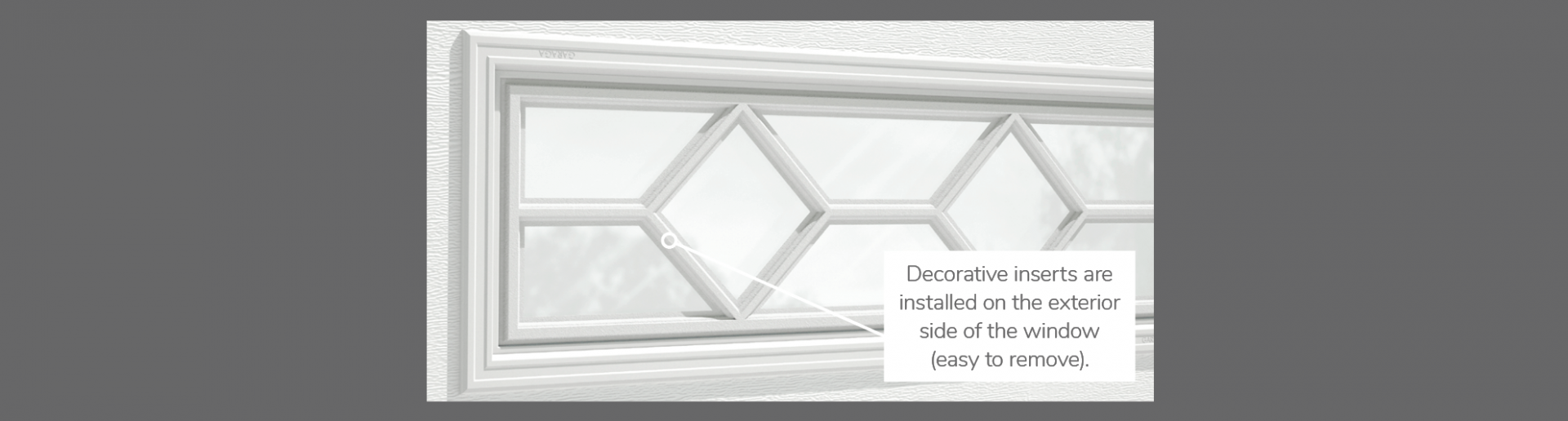 Waterton Decorative Insert, 40" x 13" or 21" x 13", available for door R-16 and R-12